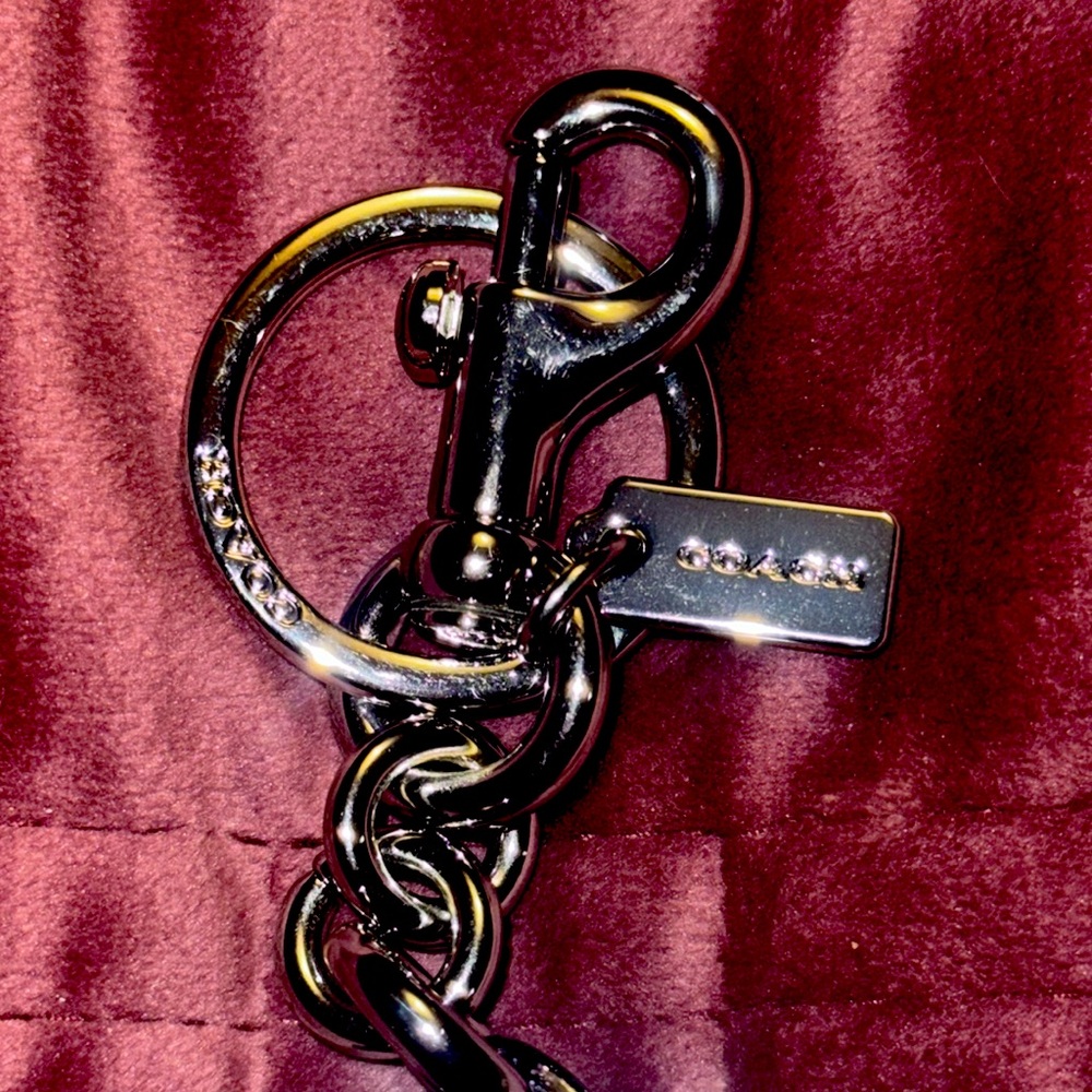 COACH Glitter Resin Wildflower Bag Charm / Keychain - NWOT F35132 Retired. - Picture 2 of 10